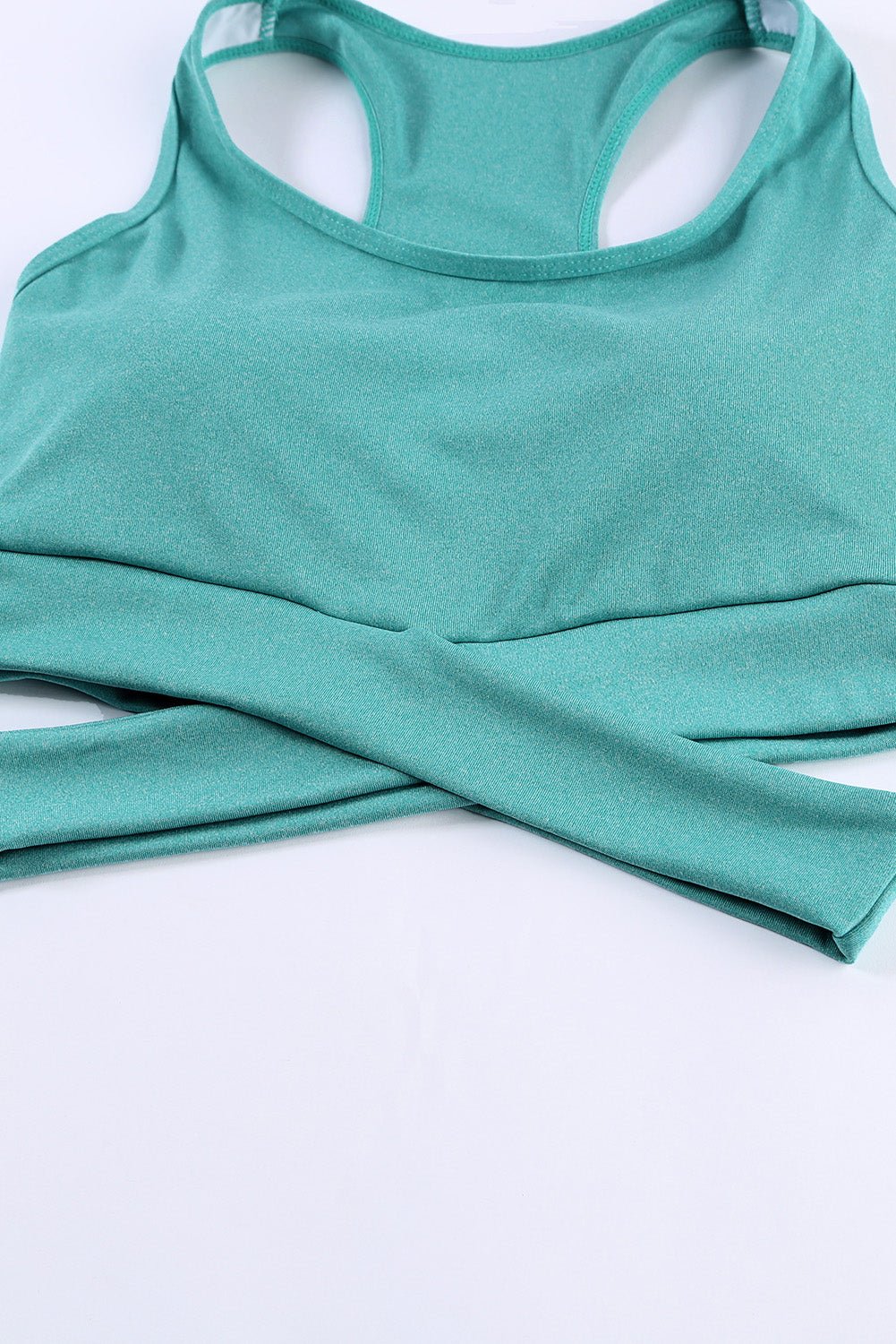 Green Crisscross Sports Bra and Leggings Set
