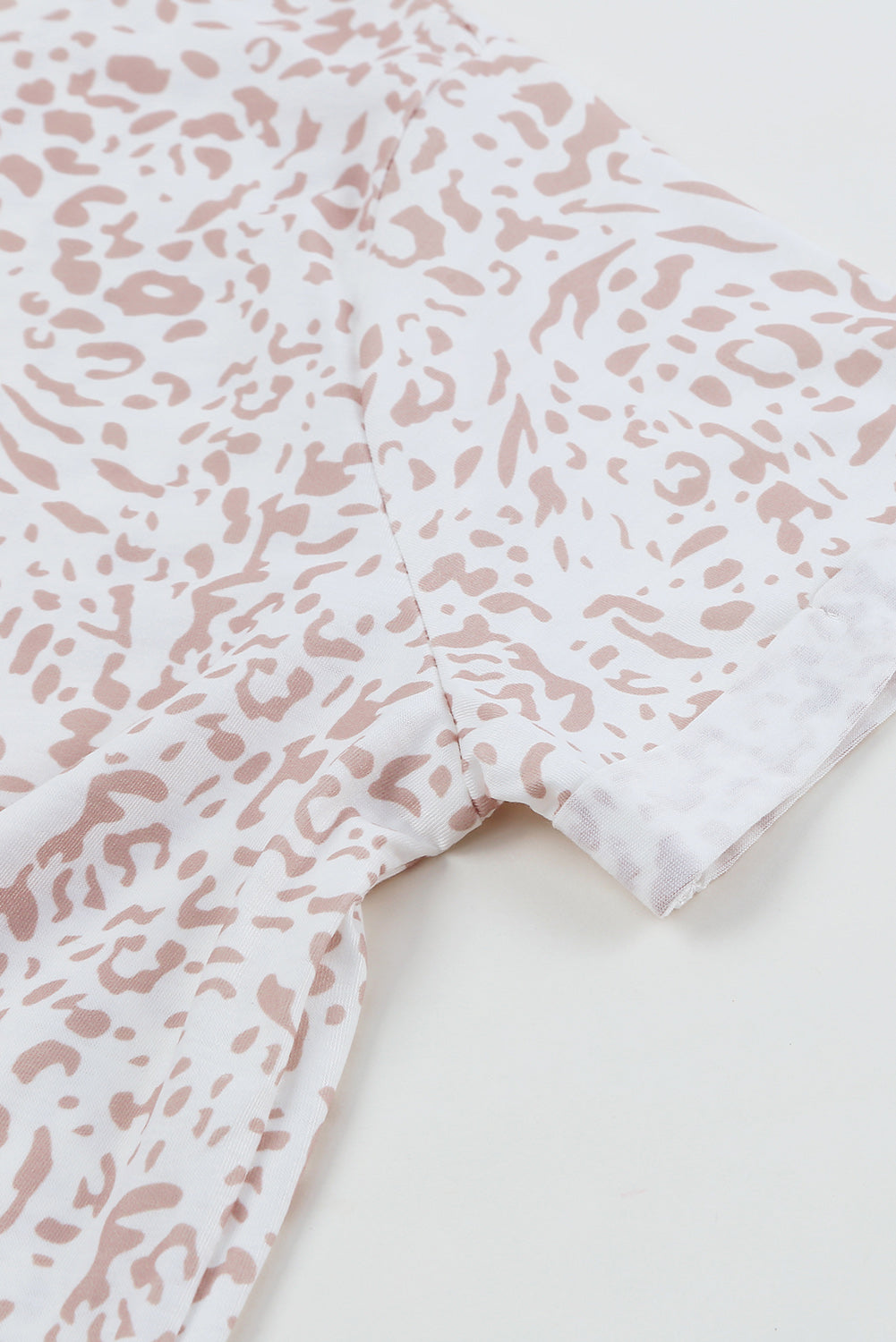 Cream Leopard Print Lounge Set