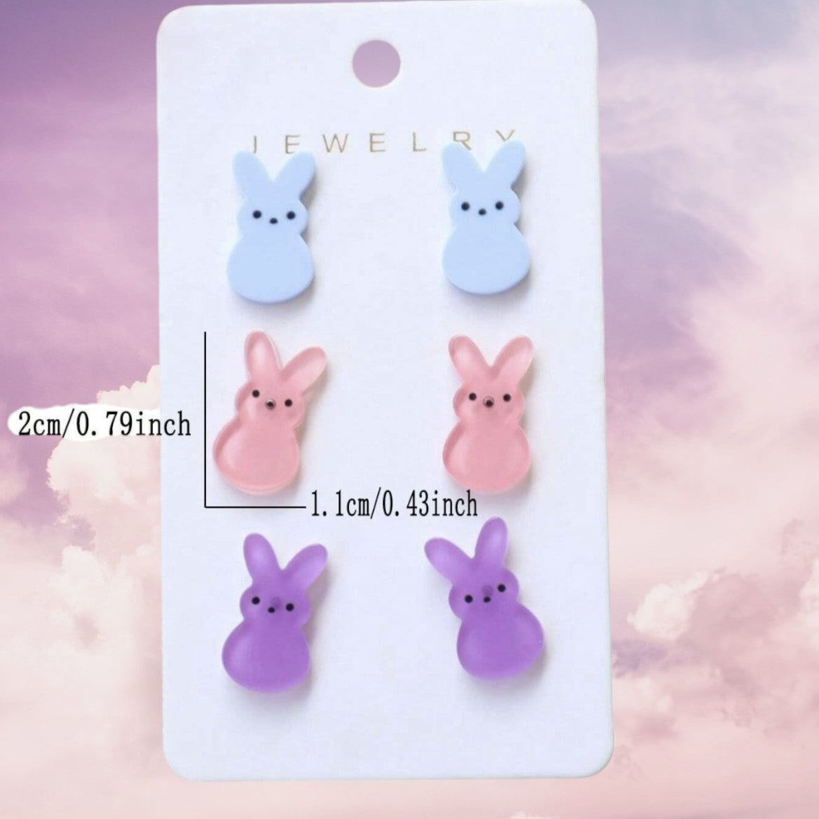 Easter Bunny Stud Earrings
