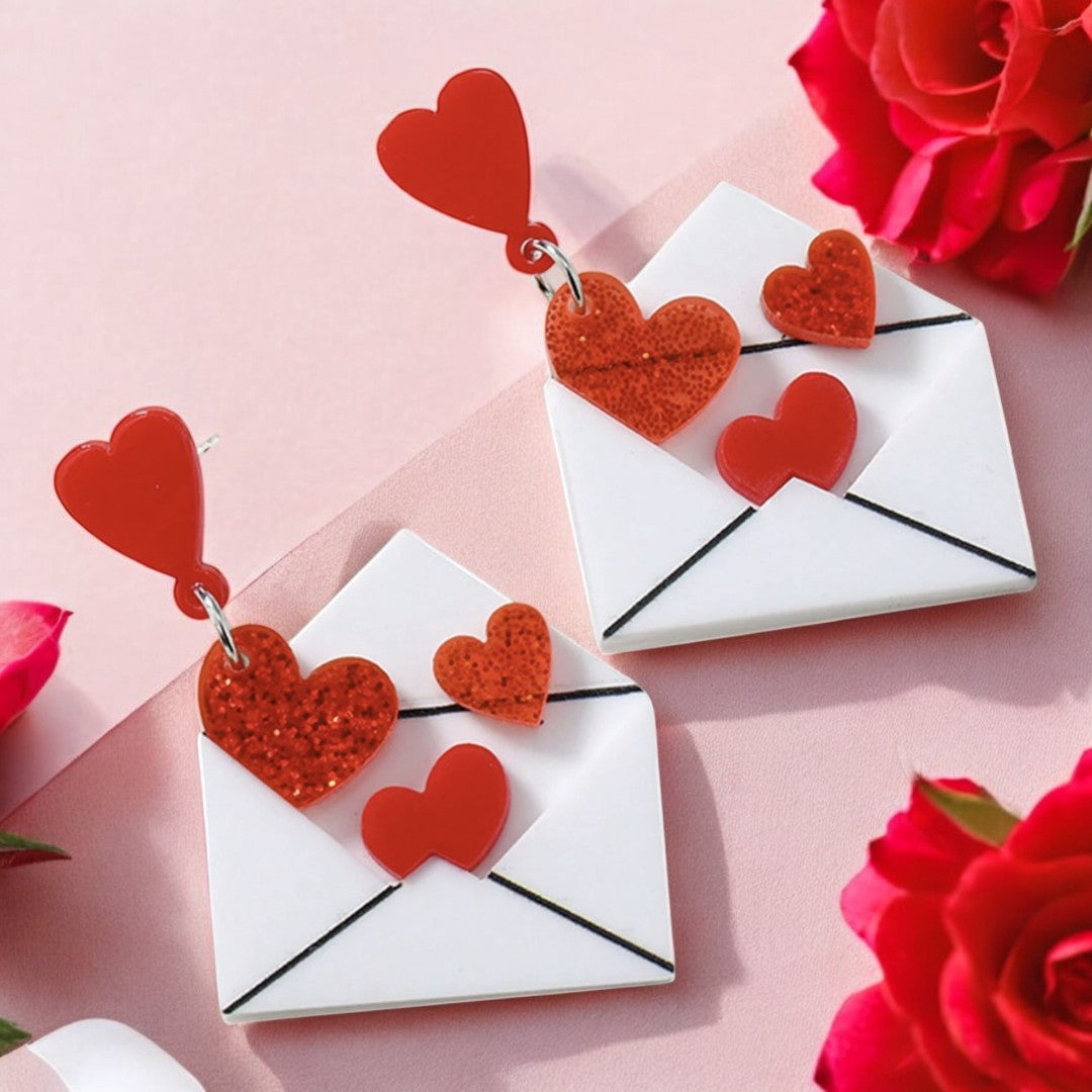 Valentine's Letter Earrings❤️