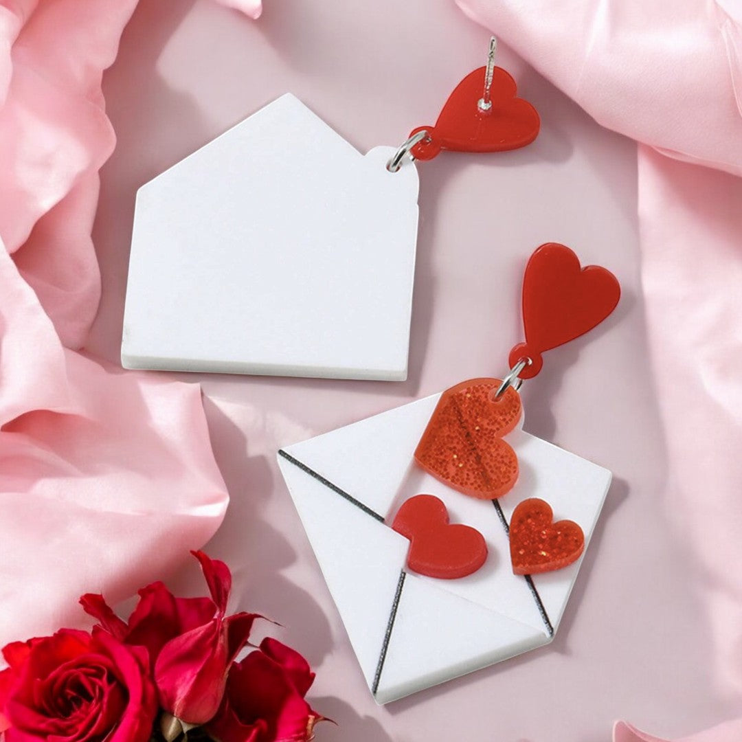 Valentine's Letter Earrings❤️