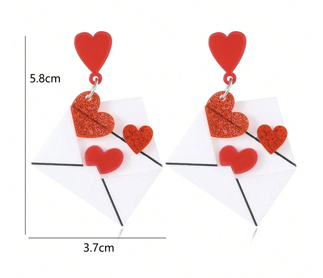 Valentine's Letter Earrings❤️