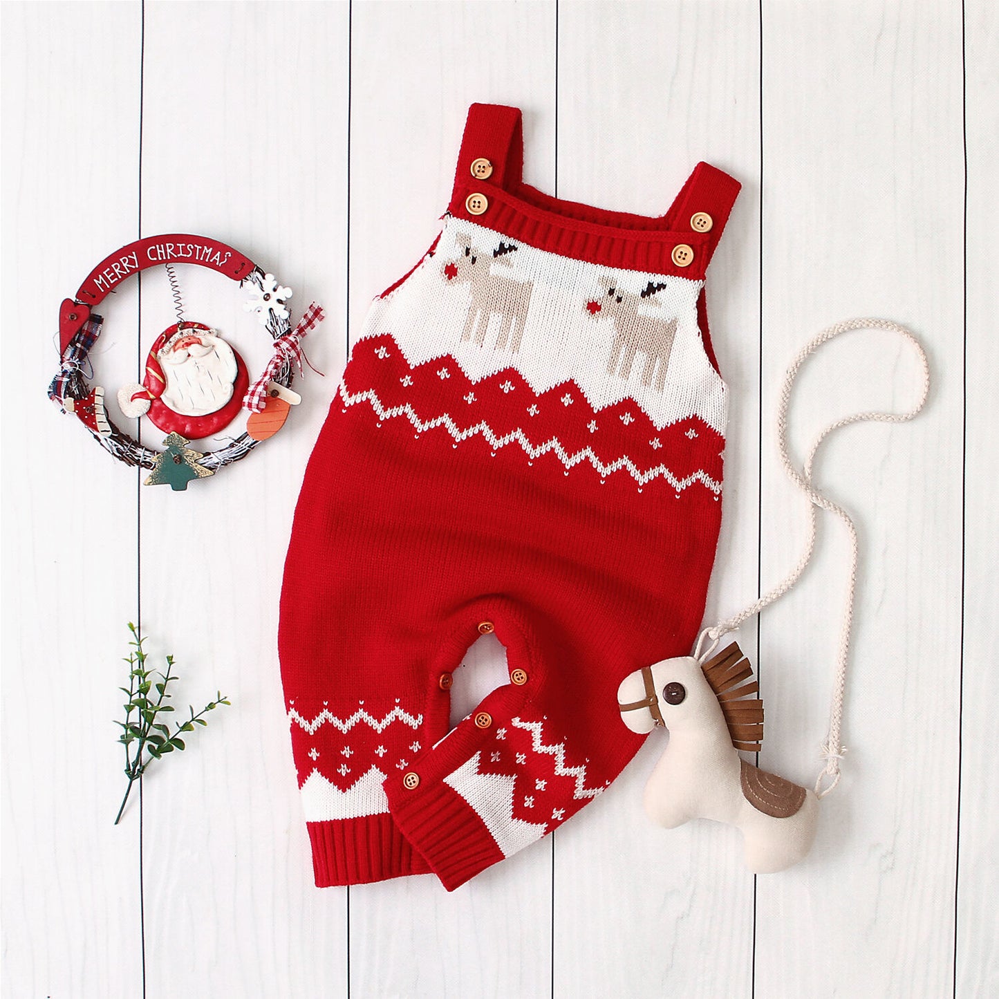 Christmas Deer Knitted Jumpsuit🦌