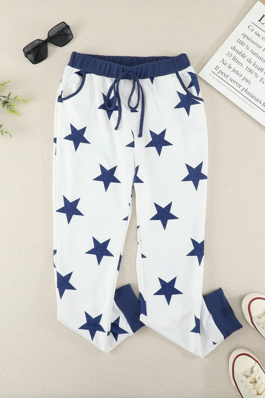 White Star Printed Women Joggers LC772515-1