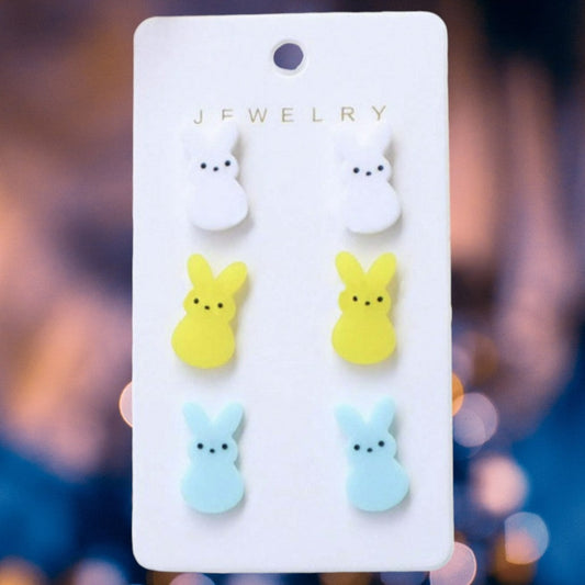 Easter Bunny Stud Earrings