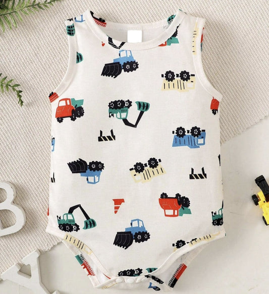 Baby Boys' Construction Truck Onesie