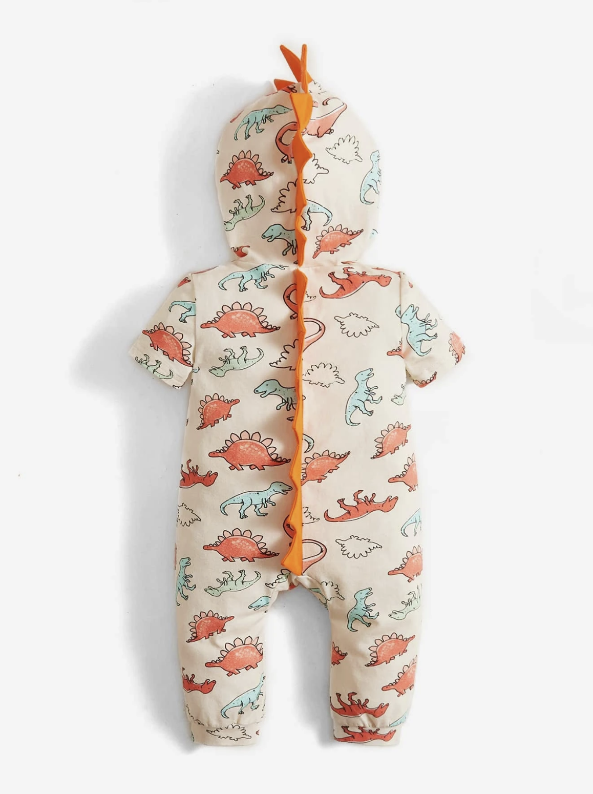 Baby Boy Dinosaur Print Hooded Jumpsuit